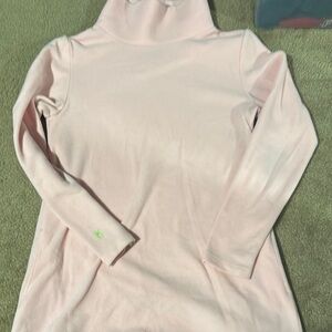 Dudley Stephens Cobble Hill Pink Turtleneck